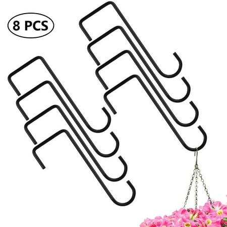 

Starsish 8pcs Fence Hook over Door Hooks Plant Hanging Basket Bracket for Outdoor Indoor