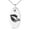 Silver, variant on Stainless Steel Skull & Crossbones Kiss of Death Engraved Small Oval Charm Pendant Necklace