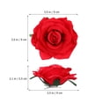 thumbnail image 2 of UPOUART 12 Pcs Barrettes Mignonnes en Forme de Fleur en Tissu Rouge pour Tous Types de Cheveux, 2 of 8