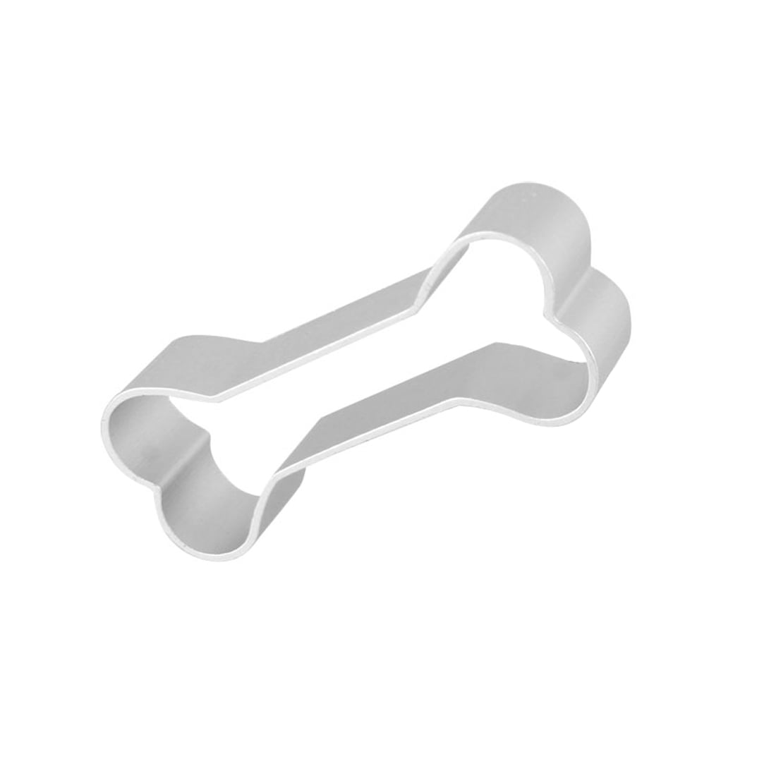 Unique Bargains Dog Bone Shaped Biscuit Cake Cookie Cutter Mould 2Pcs Silver Tone