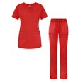 thumbnail image 1 of Adar Uniforms Women's Scrub Set - Enhanced V-Neck Top/Multi Pocket Pants, 1 of 7