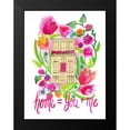 thumbnail image 2 of Esther Bley Designs 12x14 Black Modern Framed Museum Art Print Titled - Home = You + Me, 2 of 5