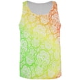 thumbnail image 1 of Cinco de Mayo Crazy Sugar Skull Pattern All Over Mens Tank Top Multi 3X-LG, 1 of 2