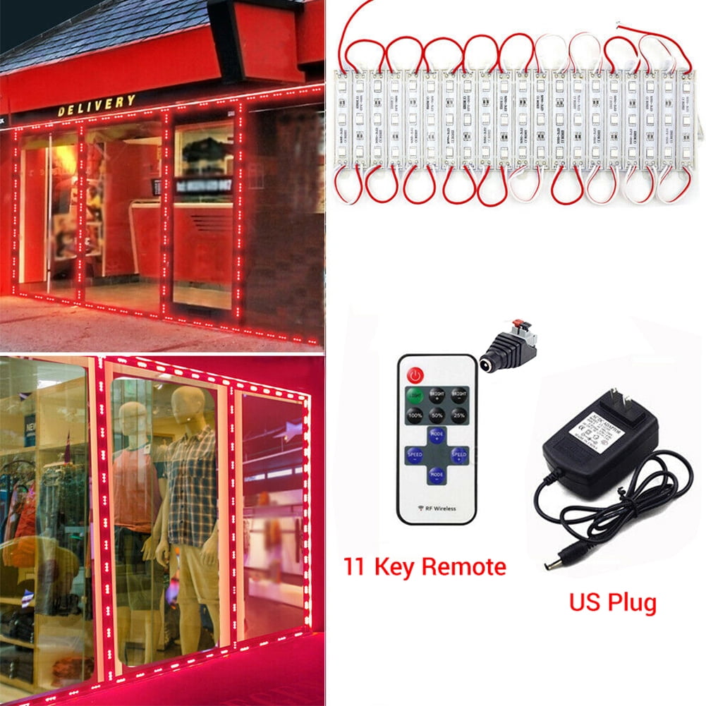 10FT~100FT 5050 SMD 3 LED Module Strip Light Lamp For STORE FRONT Window Sign US 