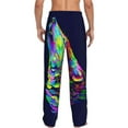 thumbnail image 3 of Balery Men'S Howling Wolf Pants,Sleepwear Pants,Pajama Pants,Pj Bottoms Drawstring And Pockets-Large, 3 of 9