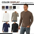 thumbnail image 7 of Iceglad Men's Long Sleeve Shirt Mock Turtleneck Cotton Basic Thermal Undershirt Lightweight Pullover, 7 of 7