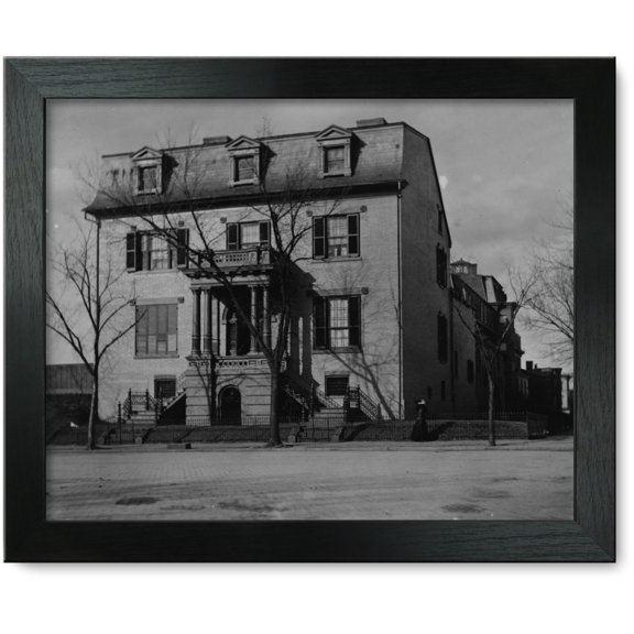 Framed Print: Colonial House, 2nd & Md. Ave., N.W., Or Sewall-Belmont House, 2nd