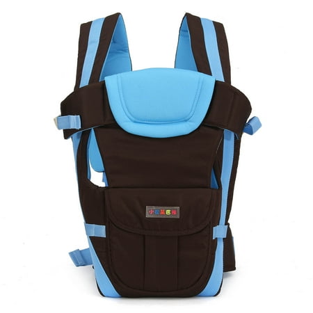 Grtsunsea Kidsform Adjustable Infant Baby Carrier Sling Wrap Rider Carrier Backpack Front/Back Pack Khaki, Blue, Pink 4 Carrying Position Modes With Storage