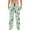 Green, variant on Men Pants Christmas Elastic Waist Drawstring Xmas Pajamas Sleepwear Pants With Pocket Pj Bottoms Wide Leg Slacks Cartoon Santa Prints Casual Trousers Lightweight Home Wear Dark Green M