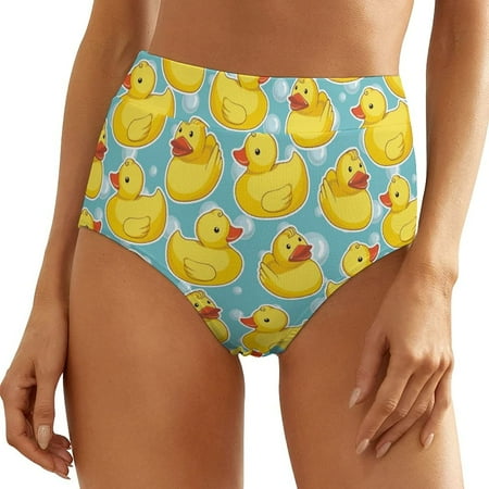 

Lovely Yellow Duck Women s High Waist Thong Panty Underwear Brief Cute