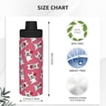 thumbnail image 3 of Yiaed French Bulldog Print Sports Insulated Kettle Bottle Reusable Stainless Steel Insulated Cup, Outdoor Portable Casual Stainless Steel Insulation Cup, 3 of 7