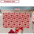 thumbnail image 3 of Valentines Day Door Mat Rug, Red Love Beige 17x29 inch Welcome Decorative Front Doormat Indoor Outdoor Non Slip Rubber Backing Seasonal Anniversary Wedding Entryway Kitchen Floor Decoration, 3 of 6