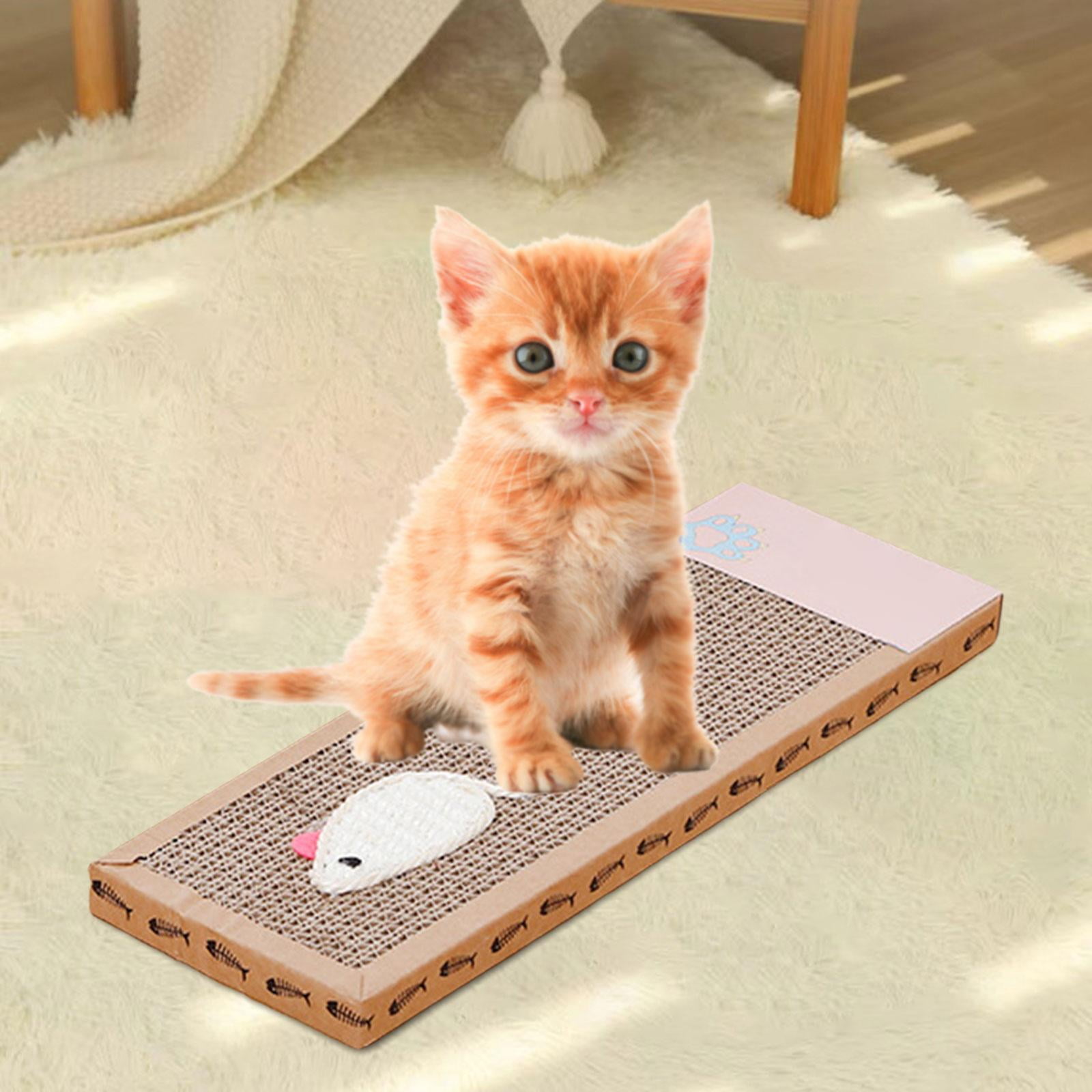 Kitten Scratch Pad Cat Scratcher Cardboard Lounge Couch Bed Durable Corrugated Paper Claw for Indoor Cats Protect Carpets Pet