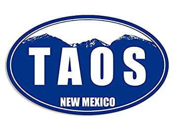 I Ski Taos New Mexico Novelty Metal License Plate