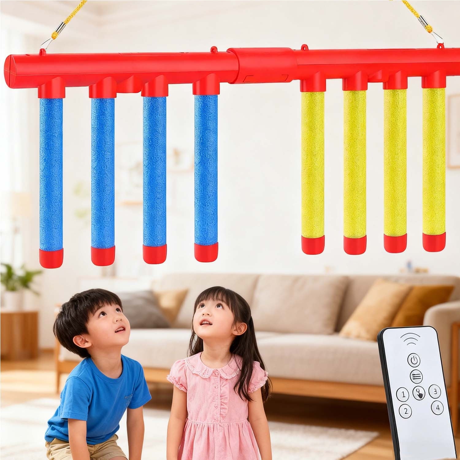 Reflex Game,Reflex Drop Sticks Challenge Game with Remote, Hand Eye Coordination Training Reaction Training,3-Speed Reflective Drop Stick Game, Hand-Eye Coordination Catching Sticks for All Age