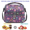 thumbnail image 2 of Bolsa de Almuerzo FlowFly Doble Piso Aislada Tote Grande Púrpura, 2 of 9