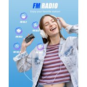96GB Bluetooth MP3 Player - 2.4 Screen Portable HiFi Mp3 MP4 Player with Built-in Speaker,Walkmen Music Player with Voice Recorder,FM Radio,Touch Buttons Study Player,Support up to 256GB SD Card