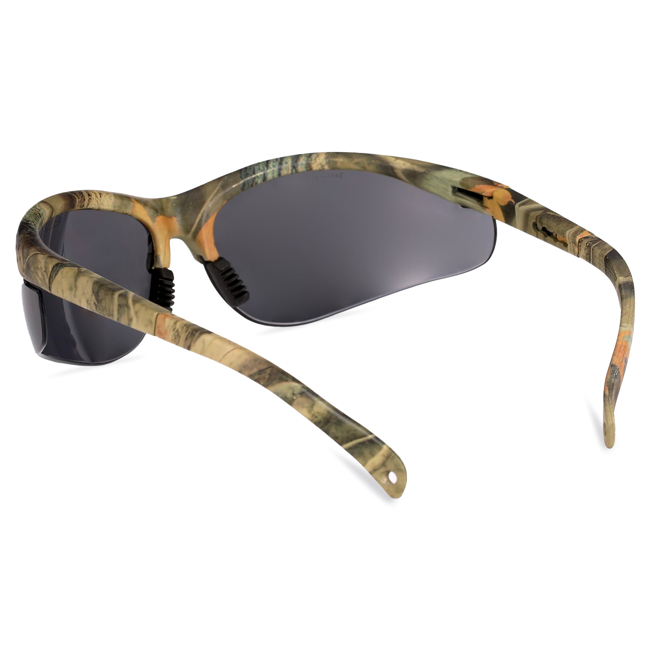 Safety Vu Rimless Safety Glasses, Camo/Smoke