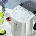 thumbnail image 3 of MegaChef 26 Pound Countertop Bullet Ice Maker in Stainless Steel with Basket and Scoop, 3 of 8