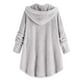thumbnail image 5 of Chaquetas y prendas de vestir casuales con capucha de manga larga para mujer, blusas con cuello en V y botones, blusas de manga larga con capucha, abrigos para mujer, 5 of 8