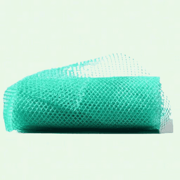 African Net Bath Sponge, Long Exfoliating Shower Body Scrubber, Green