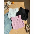 thumbnail image 3 of 3 Pcs Manches Femmes Vêtements Décontractés Hauts Unis, 3 of 5