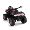 thumbnail image 1 of 12V Kids Electric Ride-On ATV Car with Remote Control – Spring Suspension, LED Lights, Wireless Music, Early Education – Battery-Powered 4-Wheeler Toy Vehicle for Toddlers & Kids Ages 3-8-pink, 1 of 6