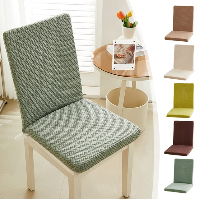 mfyjkho Funda universal para silla Fourseasons, cojín elástico para respaldo, para casa, restaurante, 15,75 x 13,78 pulgadas, lavable, protectora, incluye 1 cojín.