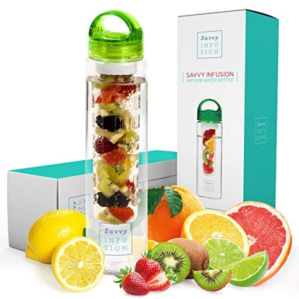 Savvy Outdoors Infusion Water Bottles 24 or 32 Fluid Ounces Fruit