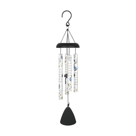 Carson “Walk Beside Us” Picturesque Sonnet Wind Chime, 21-Inch Memorial & Garden Décor