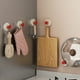 thumbnail image 5 of Organizador de sombreros plegable, ganchos de pared resistentes, organizador de entrada, ganchos de pared con ventosa, ganchos de metal resistentes, montaje en pared, para dormitorio,, 5 of 9