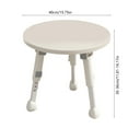 thumbnail image 2 of Sides Table Living Room, Small End Table for Small Space, Round Adjustable Height Slide Under Couch Tables, Round Cute Look for Living Room, Bedroom, 2 of 7
