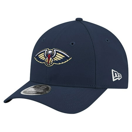 Men s New Era Navy New Orleans Pelicans 9FORTY Stock M-Crown Adjustable Hat