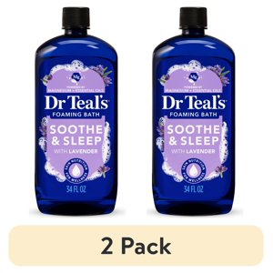 Dr Teal's Soothe & Sleep Foaming Bath with Lavender, 2-Pack