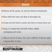 (2 pack) Black, Rust-Oleum Stops Rust, Rust Reformer Flat Spray Paint- 215215, 10.25 oz
