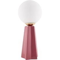 Livabliss Stellan Modern Accent Table Lamp, 18-inch, Pink