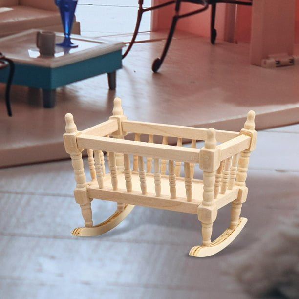 Cuna Muñecas Miniaturas Accesorios Para Casas De Muu00f1ecas