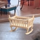 thumbnail image 1 of Simulación Casa de muñecas en miniatura Cunas Escala 1:12 Decoración Cuna Cama Muñeca Cuna de madera para casa de muñecas Habitación Guardería CUTICAT cuna de casa de muñecas, 1 of 8