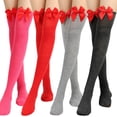 thumbnail image 4 of Yokua Womens Thigh High Socks Long Thigh Highs,Over the Knee Highs Casual Long Socks, 4 of 21