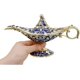 thumbnail image 2 of Classic Vintage Aladdin Magic Genie Costume Lamp Decoración de mesa para el hogar / azul / kaili Sencillez, 2 of 3