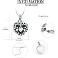 thumbnail image 2 of Pet Cremation Jewelry Urn Necklace for Ashes for Dog/Cat/Pets Paw Print Locket Memorial Pendant Keepsake Jewelry for Women Men, 2 of 7