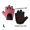 thumbnail image 3 of Btomtd Half Finger Gloves with Non Slip Grip for Outdoor Sports and Fitness, Wear Resistant Gloves for Yoga and Cycling, Breathable Half Finger Sports Gloves, Size L, Red, 3 of 6