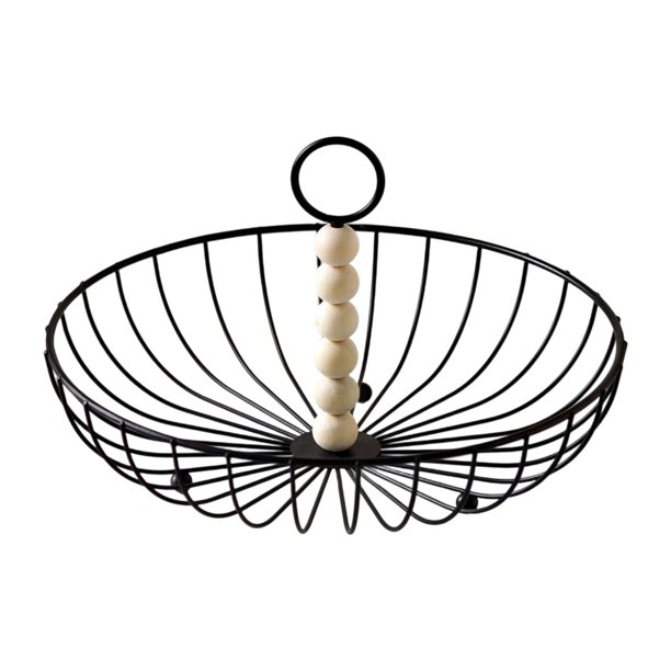 Cesta de alambre para fruta, cuenco para encimera con asa, ahorra espacio, para la sala de estar, cápsula de café G