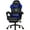 Blue, variant on Czlolo Gaming Chair with Footrest Racing Style Lumbar Support Massager Video Game Chair with Metal Legs, High Back Reclining Gamer Chair with Headrest, 360° Swivel Office Computer Desk Chair (Red)