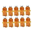 thumbnail image 3 of FRCOLOR 10Pcs Plastic Juice Bottles with Caps Slim Light Brown Christmas Beverage Bottles, 3 of 6