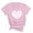 Pink, variant on XMMSWDLA Women Valentines Day Cute Peach Hearts Graphic Shirts Round Neck Short Sleeve Summer T-Shirts Womens Basic Tops