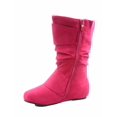 thumbnail image 2 of Data- 80k Youth Girl's Kid's Zipper Flat Heel Round Toe Buckle Causal Boot Shoes, 2 of 2