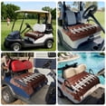 thumbnail image 6 of Golf Cart Seat Covers for 2 Seater, American Football Laces Soft Microfiber Cart Seat Towel Blanket, Classic Rugby Sports Absorbent Breathable Non Slip Bench Seats Protector for Golf Course 51"x31", 6 of 9