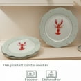 thumbnail image 4 of Pacifica Home 4pcs Coastal 8 Inch 10.5 Inch Scalloped Salad Plates, Dinner Plates, Appetizer Plates for Salad, Fruit - Dishwasher Safe, Set of 4, 4 of 6