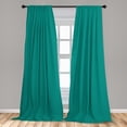 thumbnail image 5 of Ambesonne Teal Curtains, Knitting Sewing Hobby, Pair of 28"x95", Teal, 5 of 5